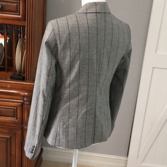 Banana Republic heather& gray stripe  jacket/ blazer - Picture 4 of 8